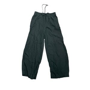 Black Women’s Linen Blend Wide Leg Trousers size‎ 14 EUC